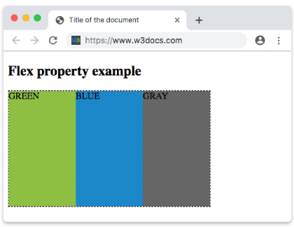 Proprietà CSS flex