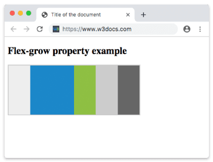 Proprietà CSS flex-grow