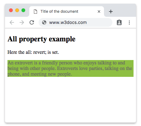 Proprietà CSS all