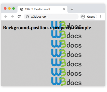 CSS background-position-x impostato al 70%