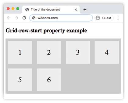CSS grid-row-start con il valore predefinito auto